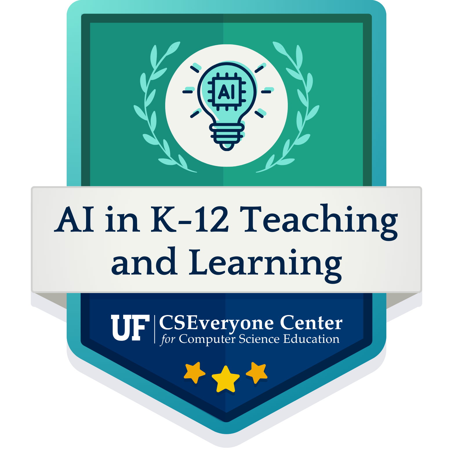 Badge for AI in K-12 Teaching and Learning microcredential