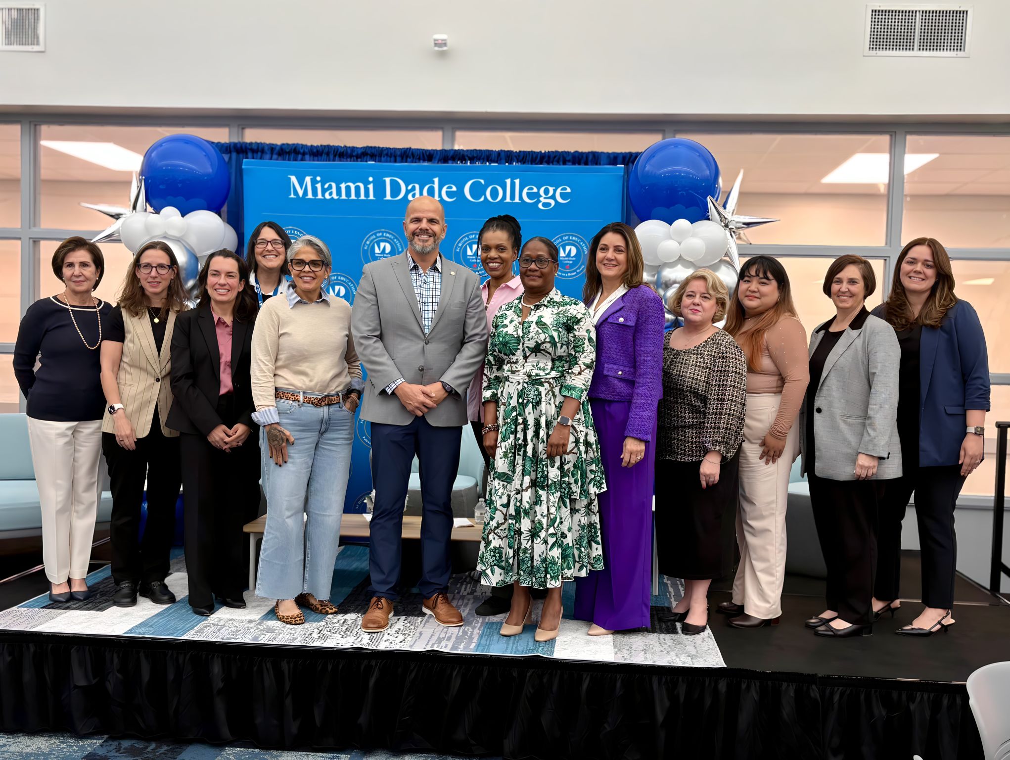 Miami Dade College Fireside Chat photo with CS Everyone Director Maya Israel.